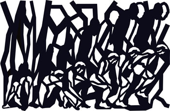 « La Matrice de Babel » - sérigraphie - 60 cm x 75 cm - 2007
